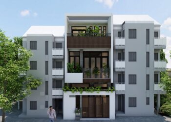 Mẫu thiết kế ngoại thất cho nhà liên kề